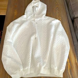 Cable knit 2x women’s hoodie